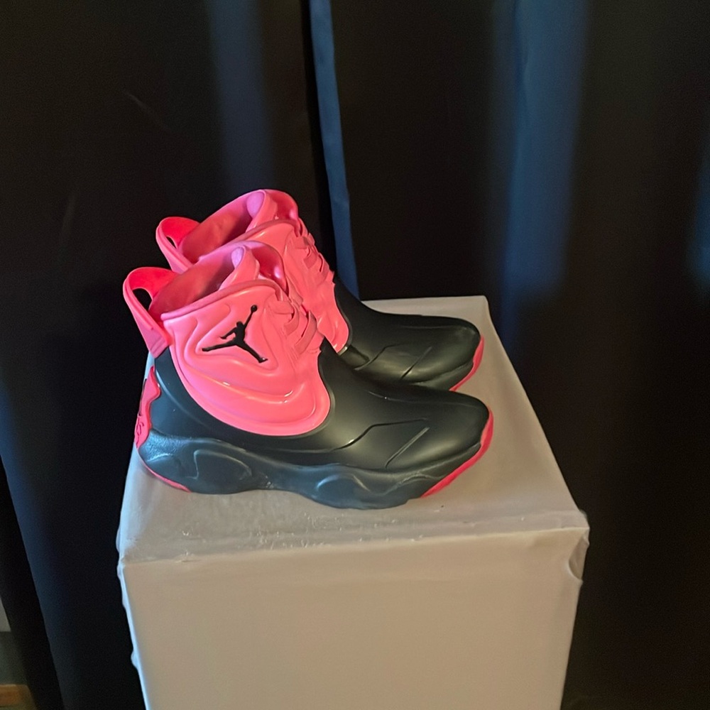 Jordan rubber boots, girls size 3 youth